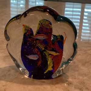 Murano Glass Aquarium Paperweight